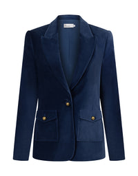 Glace Jacket Sapphire Velvet