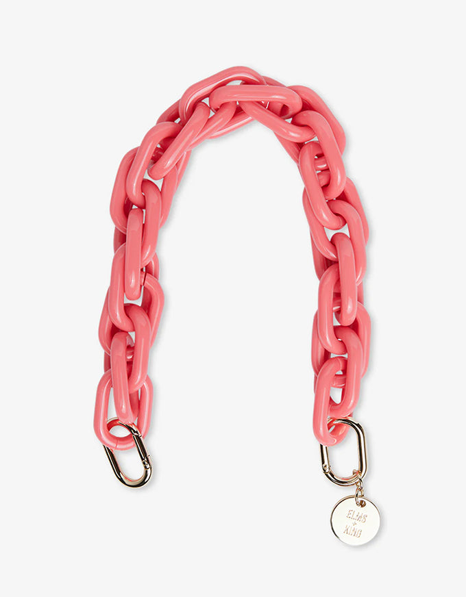 Acrylic Chain Strap Coral