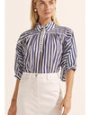 Adage Top Navy Stripe