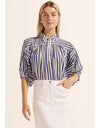 Adage Top Navy Stripe