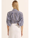 Adage Top Navy Stripe