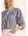 Adage Top Navy Stripe