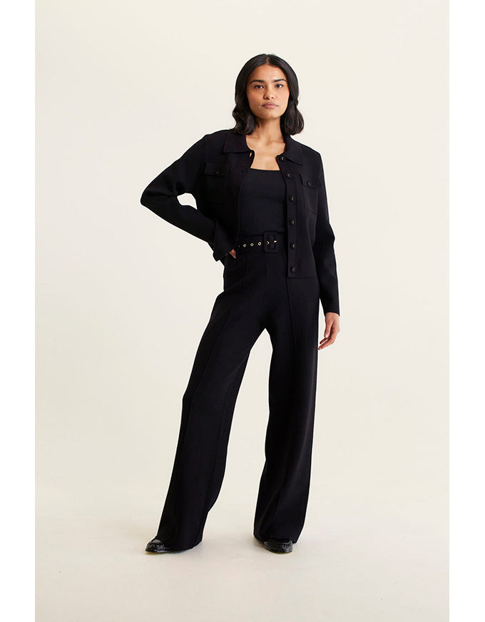 Carter Knit Jacket  Black