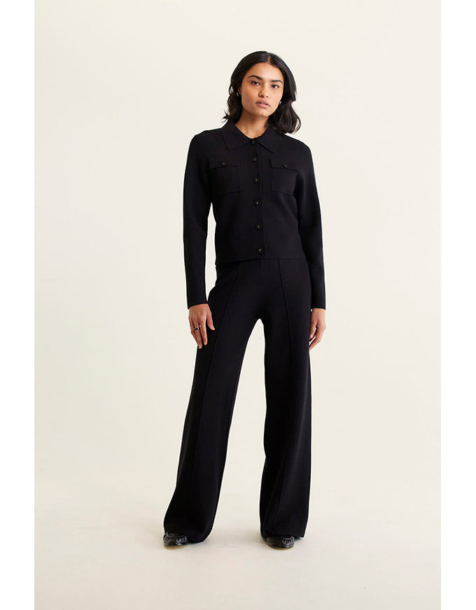 Carter Knit Jacket  Black