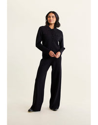 Carter Knit Jacket  Black