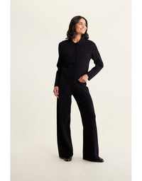 Carter Knit Jacket  Black