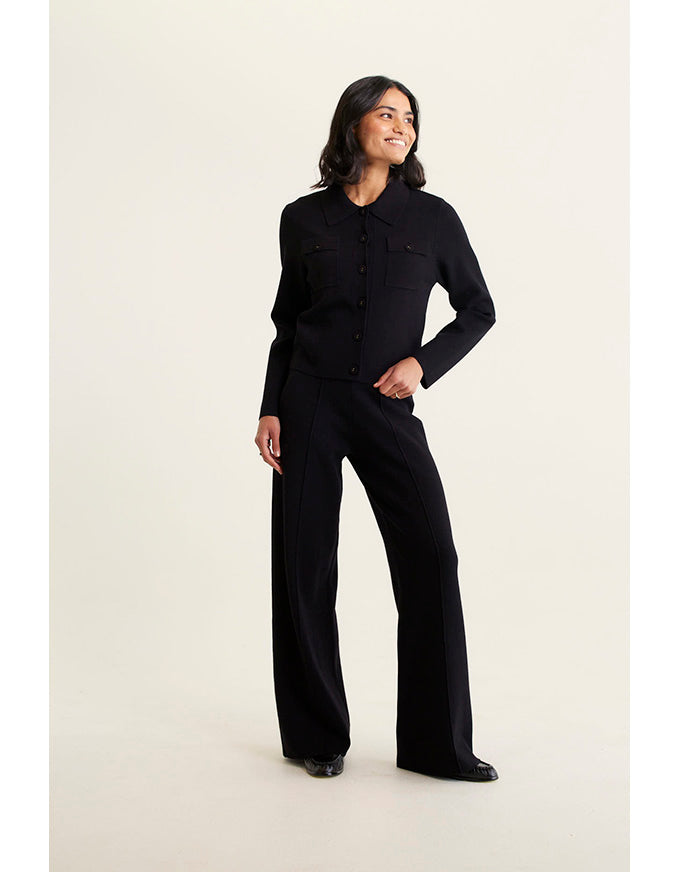 Carter Knit Jacket  Black