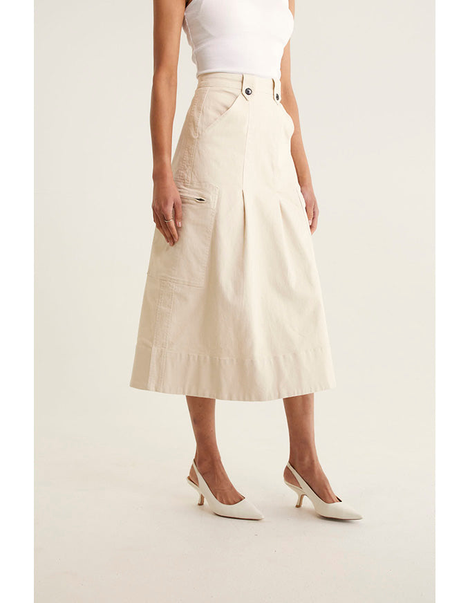Baxter Skirt Pebble
