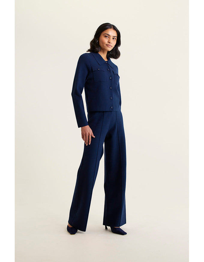 Carter Knit Jacket Navy