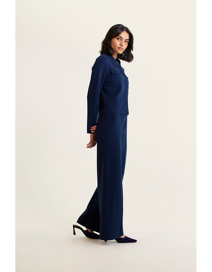 Carter Knit Jacket Navy