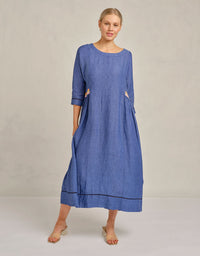 Alice Linen Dress Denim