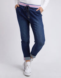 Arielle Denim Jogger Dark Blue