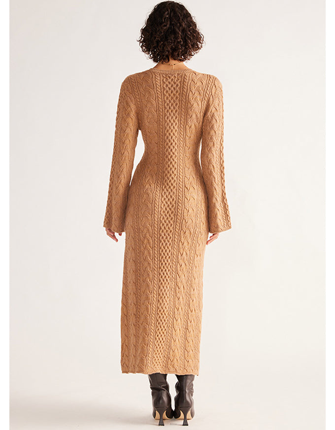Audrey Knit Maxi Dress Falafel