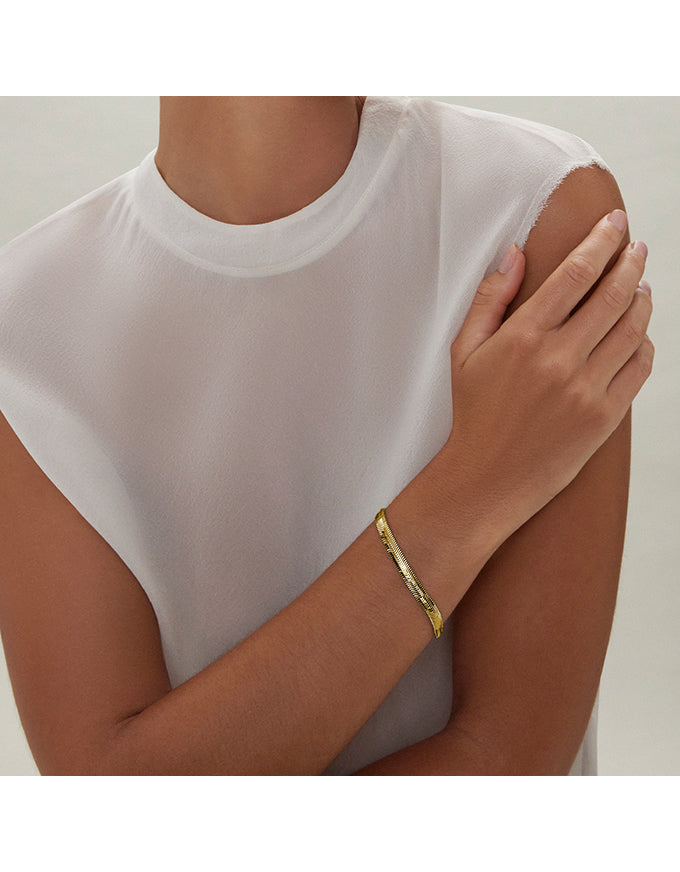 Celestine Luxe Yellow Gold Bracelet
