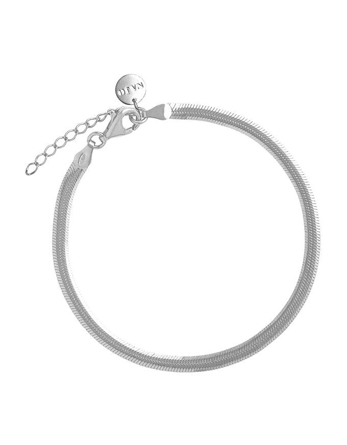 Celestine Fine Silver Bracelet (18.5cm+ext)