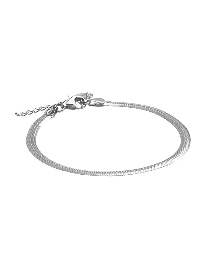 Celestine Fine Silver Bracelet (18.5cm+ext)