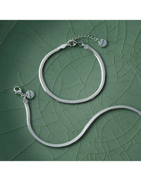 Celestine Fine Silver Bracelet (18.5cm+ext)