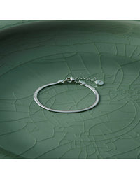 Celestine Fine Silver Bracelet (18.5cm+ext)