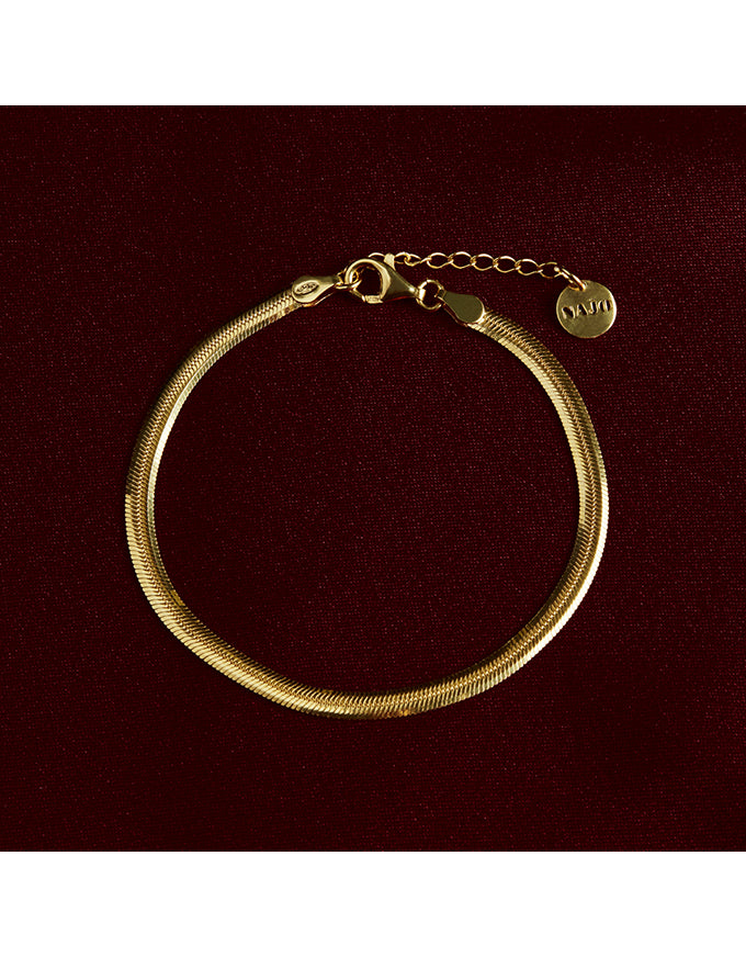 Celestine Fine Yellow Gold Bracelet (18.5cm+ext)