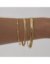 Celestine Fine Yellow Gold Bracelet (18.5cm+ext)