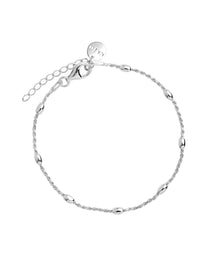 Cassiopeia Silver Bracelet (18.5cm+ext)