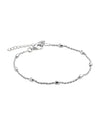 Cassiopeia Silver Bracelet (18.5cm+ext)