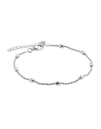 Cassiopeia Silver Bracelet (18.5cm+ext)