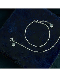 Cassiopeia Silver Bracelet (18.5cm+ext)
