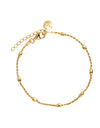 Cassiopeia Yellow Gold Bracelet (18.5cm+ext)