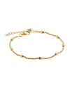 Cassiopeia Yellow Gold Bracelet (18.5cm+ext)