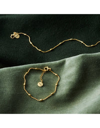 Cassiopeia Yellow Gold Bracelet (18.5cm+ext)
