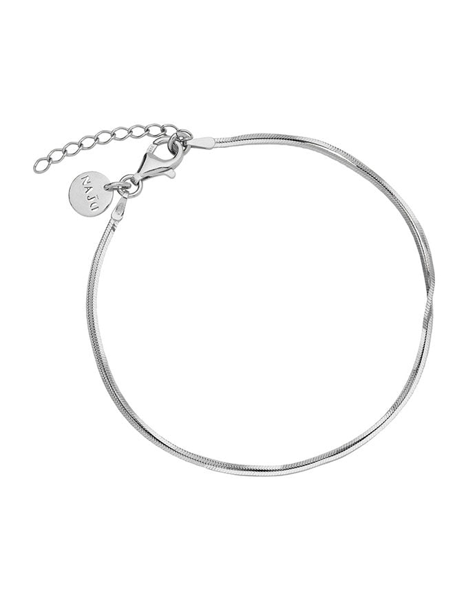 Mirage Double Chain Bracelet Silver