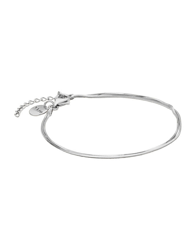 Mirage Double Chain Bracelet Silver