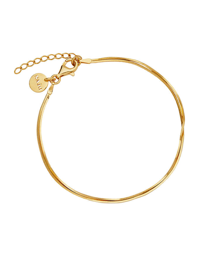 Mirage Double Chain Bracelet Gold