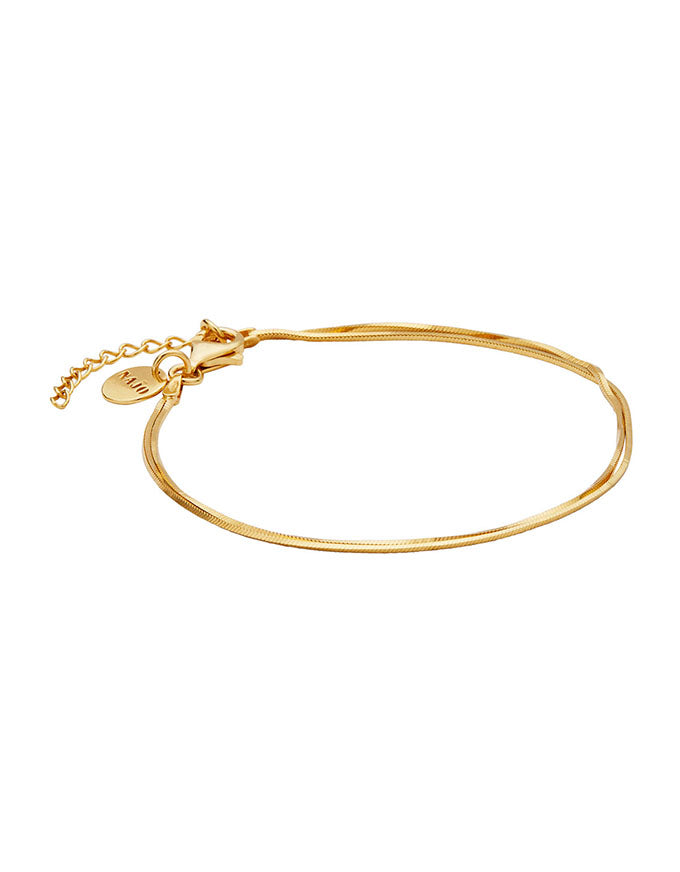 Mirage Double Chain Bracelet Gold