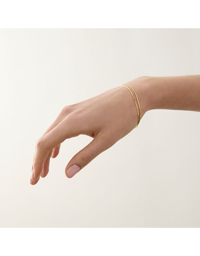 Mirage Double Chain Bracelet Gold