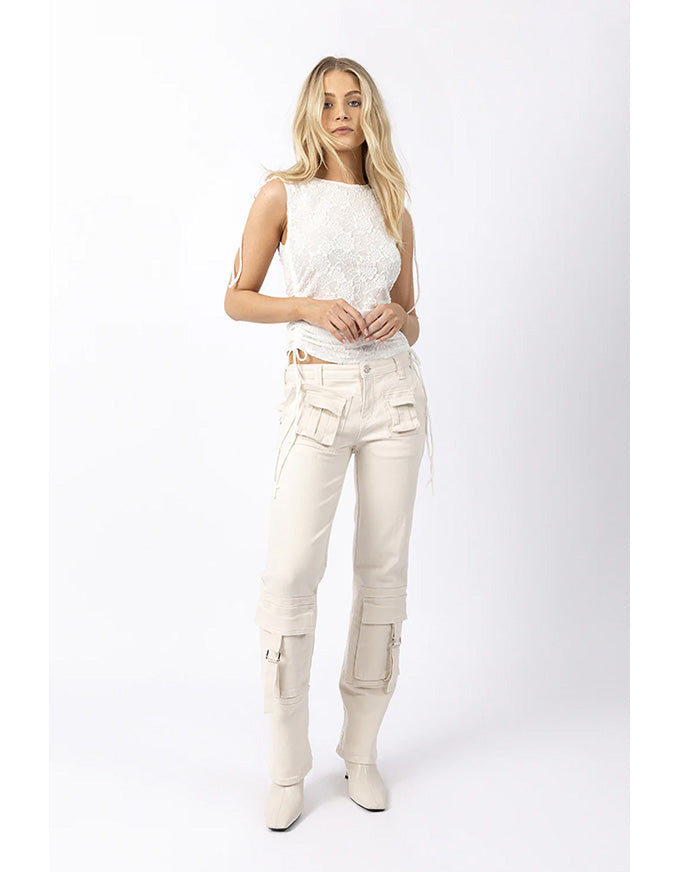 Bouquet Tie Top White