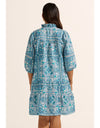 Beacon Dress Sapphire Tile Print