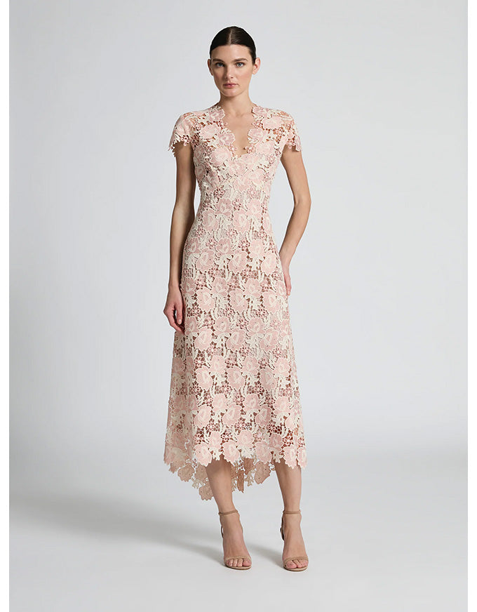 Belinda Dress Blush Cream
