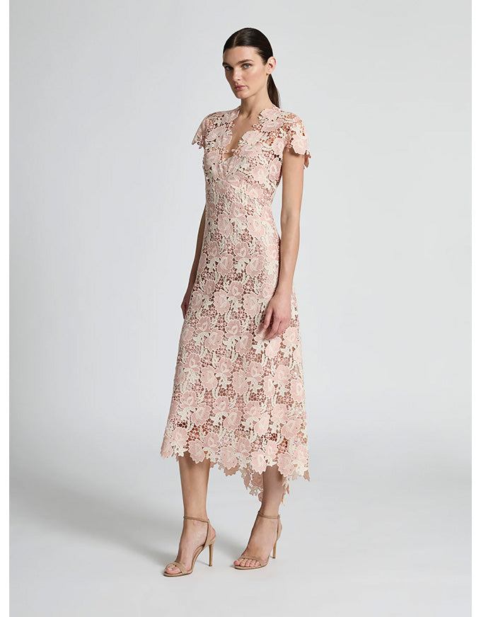 Belinda Dress Blush Cream