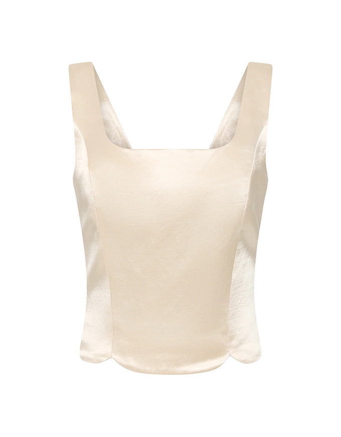 Bianca Bustier Buttermilk