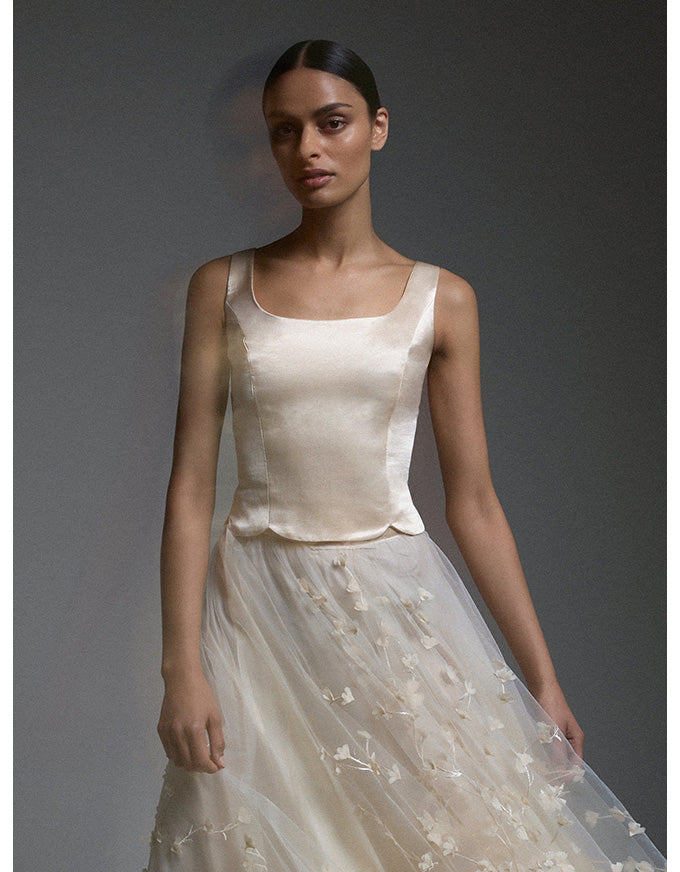 Bianca Bustier Buttermilk