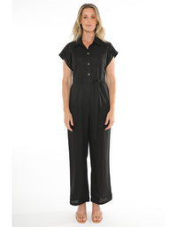 Black Linen Jumpsuit