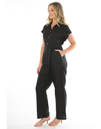 Black Linen Jumpsuit