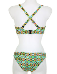 Blue Green Geo Bikini