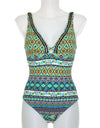 Blue Green Geo One Piece