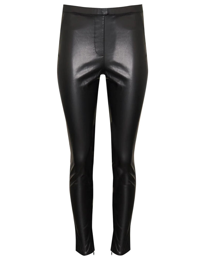 Bolt Leatherette Pant Black
