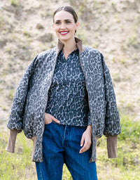 Boom Jacket Leopard & Pistachio