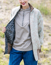 Boom Jacket Leopard & Pistachio
