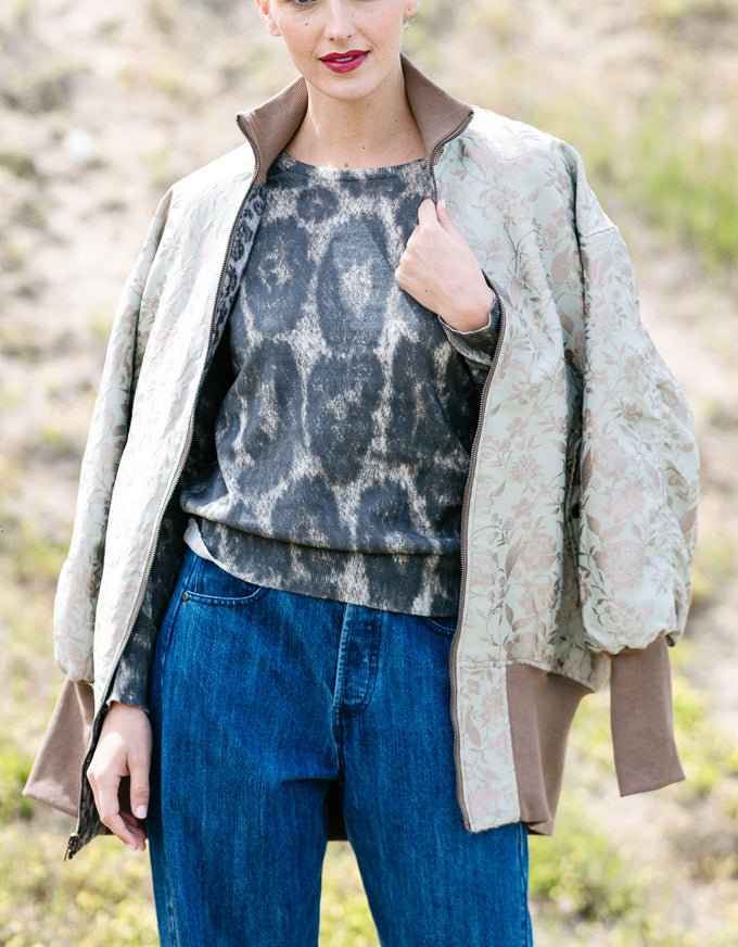 Emery Snow Leopard Knit Jumper